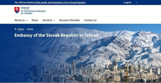 سایت سفارت اسلواکی